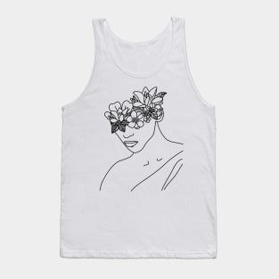 Flower headed woman Tank Top